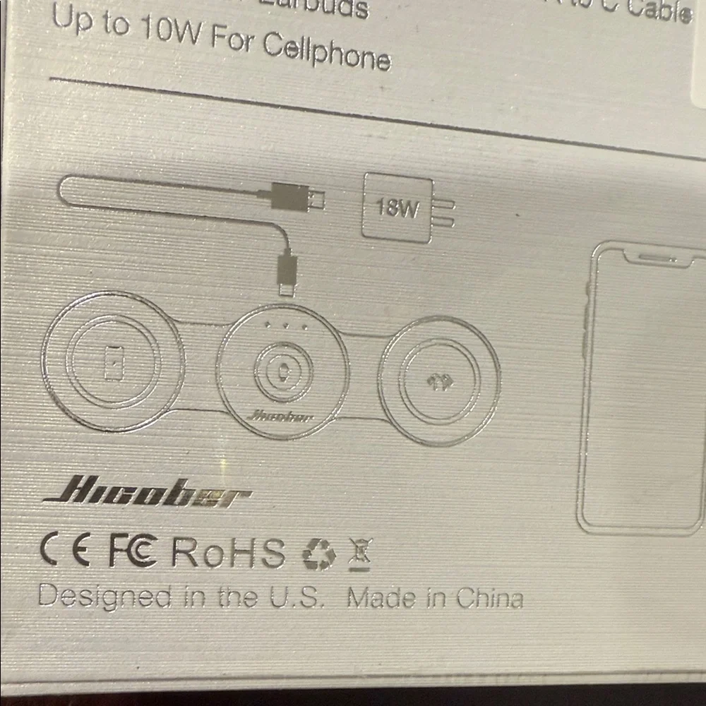 Silver 3-in-1 Wireless Charger
